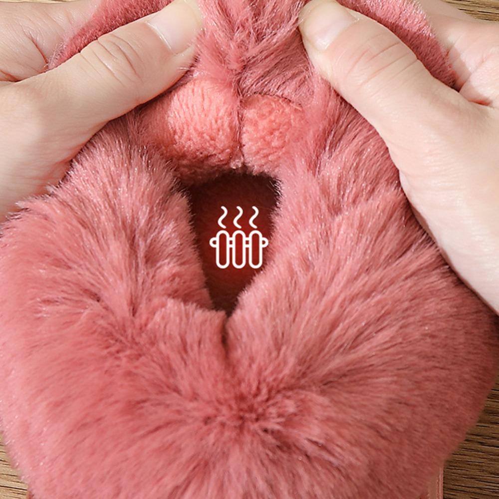 Leve chinelos de algodão para se manter aquecido no outono e no inverno, com sola grossa, e use calçados antiderrapantes para casais e sapatos de veludo de algodão.