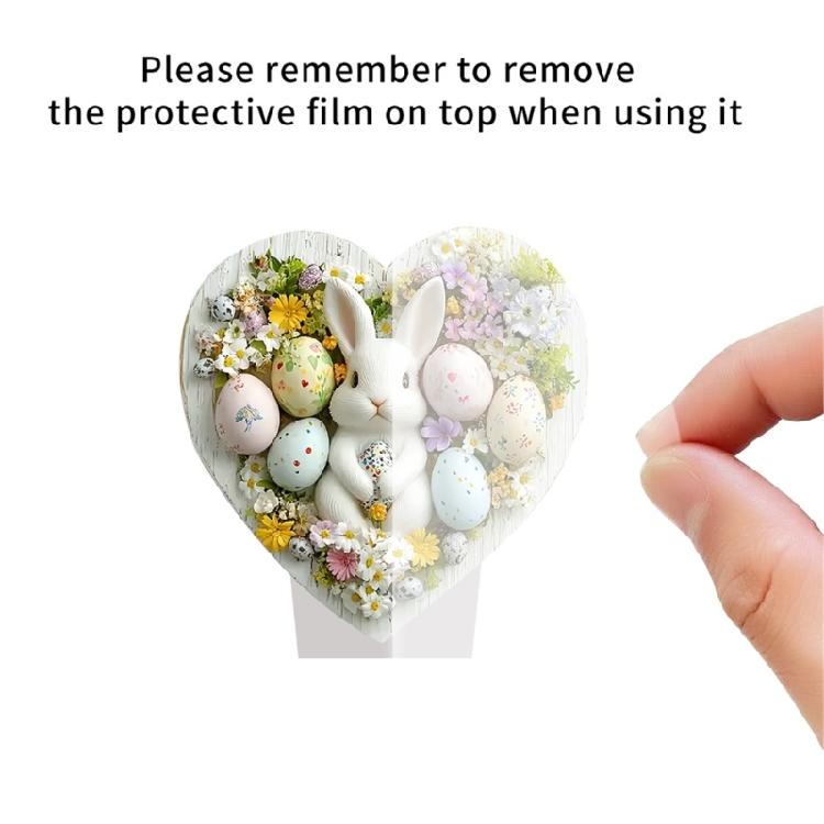 Bunnies Figurines Easters Decoration Table Centerpieces Acrylic Easters Eggs Rabbit Statue Rabbit Sculpture Home Decors