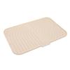 Silicone Dish Drying Mat with Slope Drain Design Non Slip Sink Dish Drying Rack Mat for Kitchen Counter