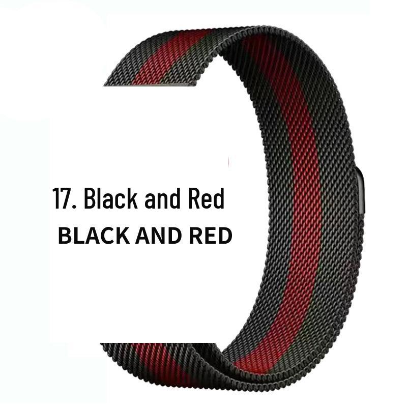 Compatible Stainless Steel Milanese Magnetic Band for Apple Watch Series 1-9 & SE.