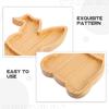 Easter Bunny Tray Decor Wooden Serving Tray Easter Bunny Cooked Food Plate Decorative Wood Snack Board Charcuterie Platter