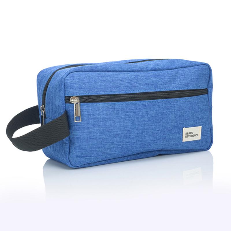 Men Travel Shaving Kits Cosmetic Makeup Organizer Women Toiletry Bag with Double Compartments Beauty