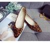 2025 Fashion leopard print Flats Sharp pointed comfort Women's Shoes Suede shallow mouth Loafers Casual light mom shoes Mujer