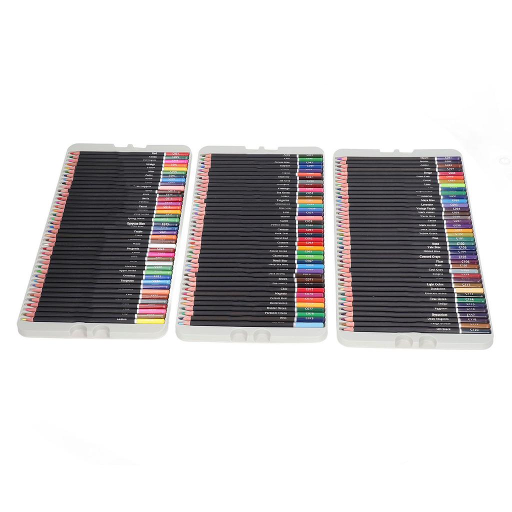 120 Coloring Pencils Set Vibrant Color Safe Professional Coloring Pencils with Storage Box for Home