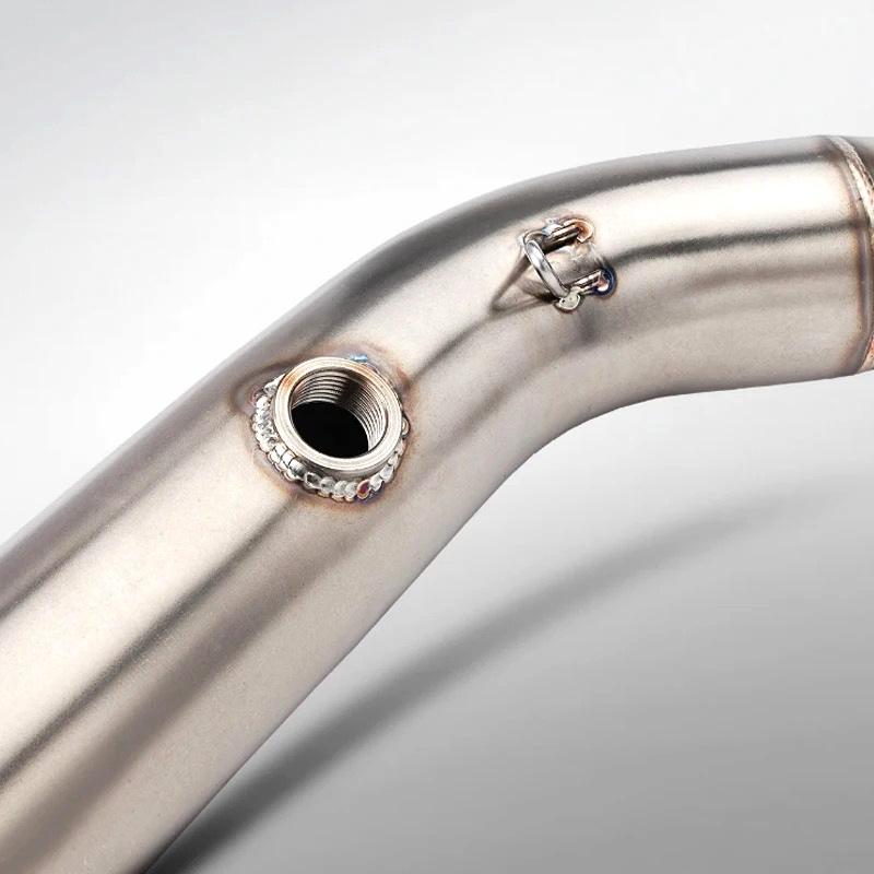 Stainless Steel Mid-Pipe for YZF-R1/R1M/MT-10 Exhaust, Easy Installation 51MM Connector Mid-Pipe