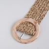 Boho Belt Women's Braided Non-supported Pp Grass Belt Natural Vacation Wide Women's Belt