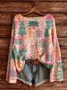 Women's New Christmas Theme Pattern Knitted Sweater Halloween Christmas Atmosphere Daily Wear