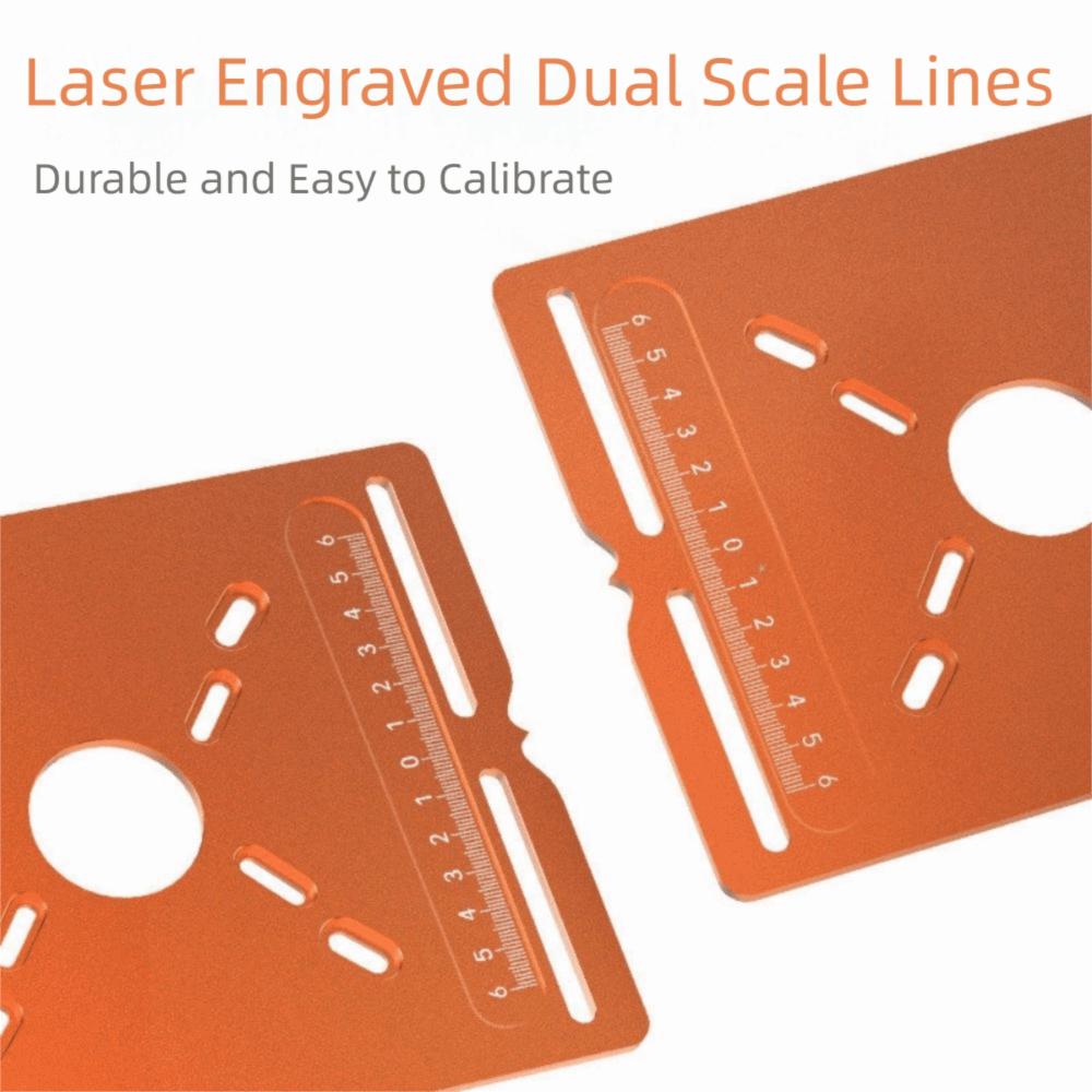 Plunge Router Router Guide Fence Dual-fence Woodworking Router Base Plate Positioning Jig