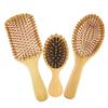 Comfortable Grip Hair Comb No Odor Bamboo Narrow-Tooth Scalp Comb for Bathroom