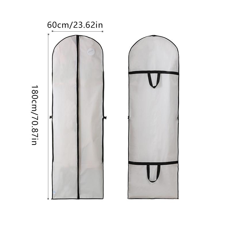 

Clothes Dust Cover Garment Bag Suit Dress Jacket Coat Protector Dustproof Storage Cover For Travel Wedding Closet Use белый