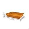 Rectangular Woven Fruit Basket Large Capacity Imitation Rattan Easy To Clean Bread