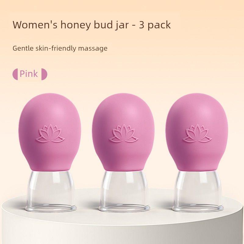 Facial Cupping Tool for Lifting, Beauty Salon Special Facial Cupping Silicone Cup for Home Use, Gua Sha Massage Meridian Vacuum Cup