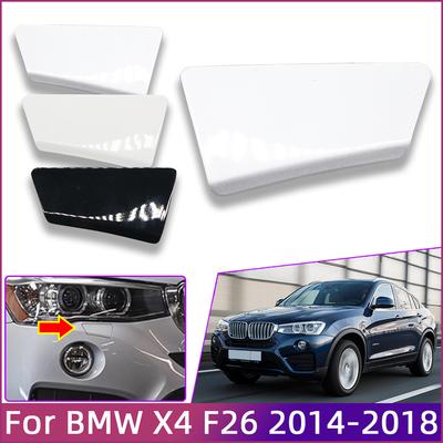 Car Accessories Front Bumper Headlight Washer Nozzle Cover For BMW X4 F26 2014-2018 Trim Lid Sprayer Shell Cap #51117389892
