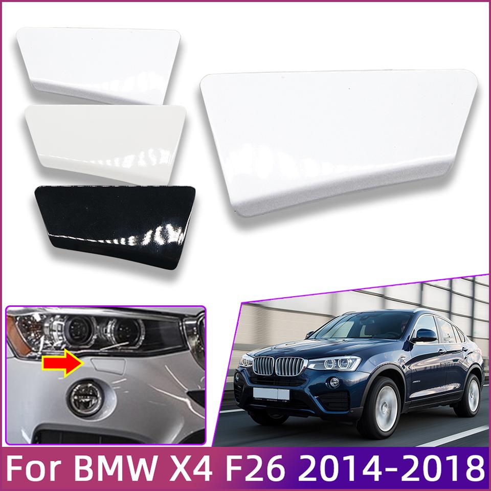 Car Accessories Front Bumper Headlight Washer Nozzle Cover For BMW X4 F26 2014-2018 Trim Lid Sprayer Shell Cap #51117389892