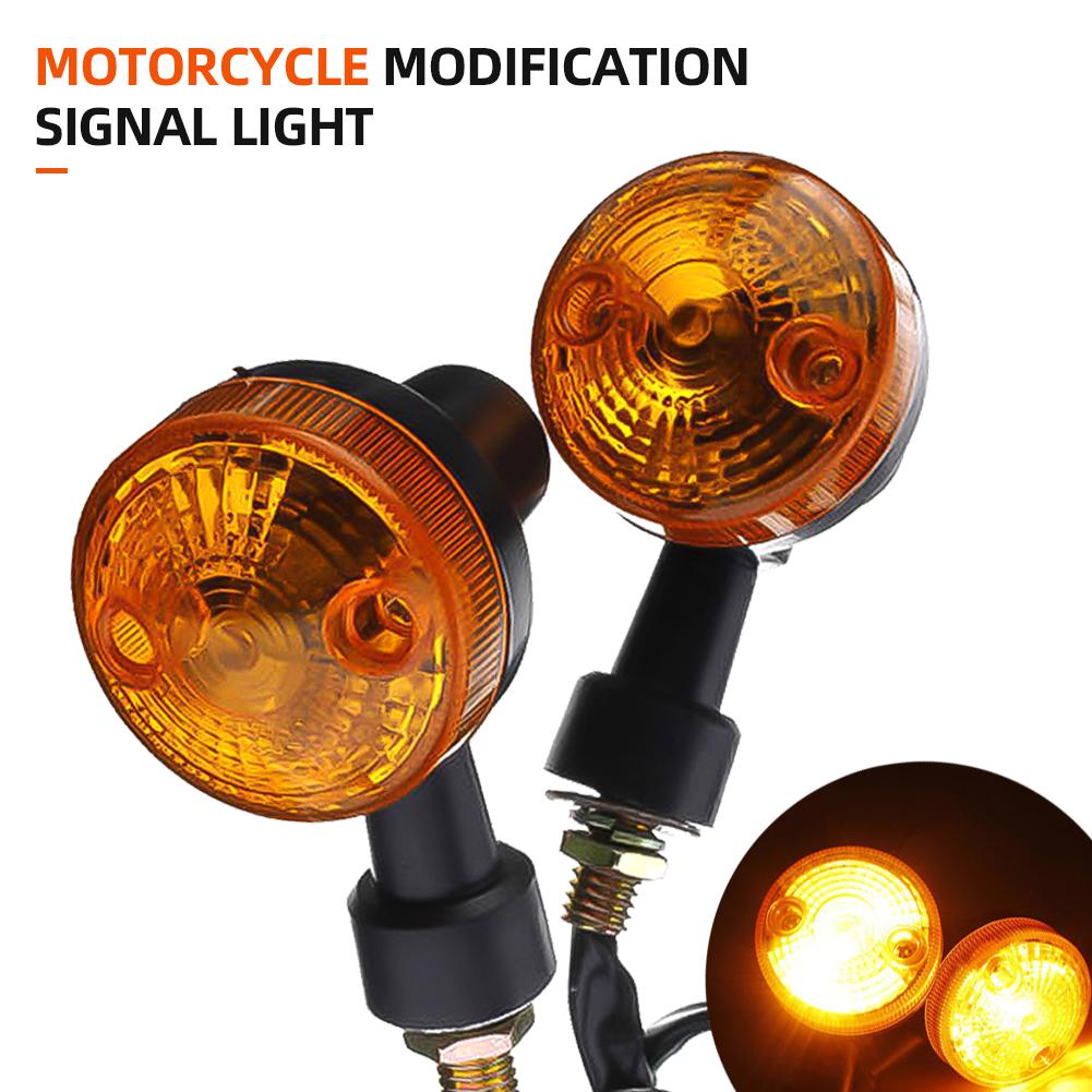 Motorcycle Turn Signal Lights Indicator Lamp Amber Flashers for Kawasaki Suzuki Honda Cafe Racer Turn Lamp Motorcycle Accessorey