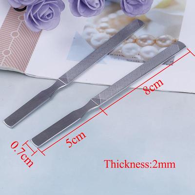 Paslanmaz Çelik Metal Dosya Tırnak Sanatı Güzellik Çift Taraflı Pedikür Manikür Aracı