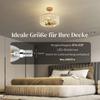 Ceiling Lamp, Chandelier Design, Crystal Shade, 3 Light Bulbs, Metal, Gold-Colored