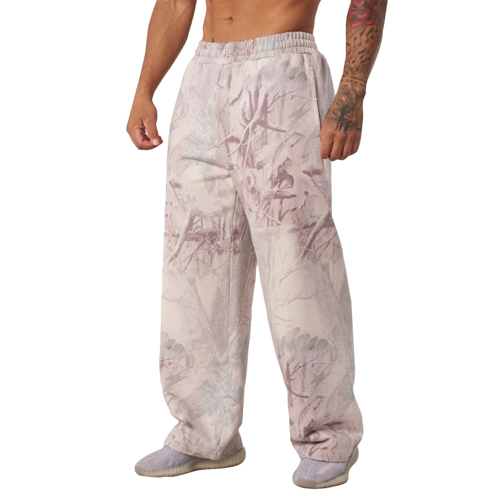 

Men s Camouflage Loose Wide Leg Sweatpants Men s Casual Fashion Sweatpants L
