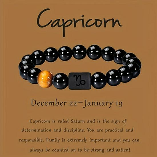 Pulsera de Ojo de Tigre y Piedra Pintada de las Doce Constelaciones