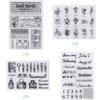 1 Pc Transparent Silicone Seal DIY Custom PVC Seal for Journalling Cards Journal Stamps Color Random