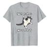 Cat TShirt I Work for My Cat Funny Japanese Neko Tuxedo Cat Graphic Tee Cat Mom Dad Lover Gift Shirt Short Sleeve