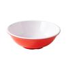 Melamine Breakfast Bowl for Porridge, Soy Milk, Noodles, & Wontons - Imitation Porcelain Tableware with Rolled Rim