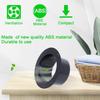 Fan Connection Round Wall Flange Connector Black Plastic Ventilation Pipe Joint Air Ducting Connection Ventilation Pipe