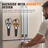 2 Pack Kitchen Scissors All Purpose Set with Magnetic Holder, Heavy Duty Kitchen Shears for Meat,Vegetable,Chicken,Fish,dismountable Cooking Scissors