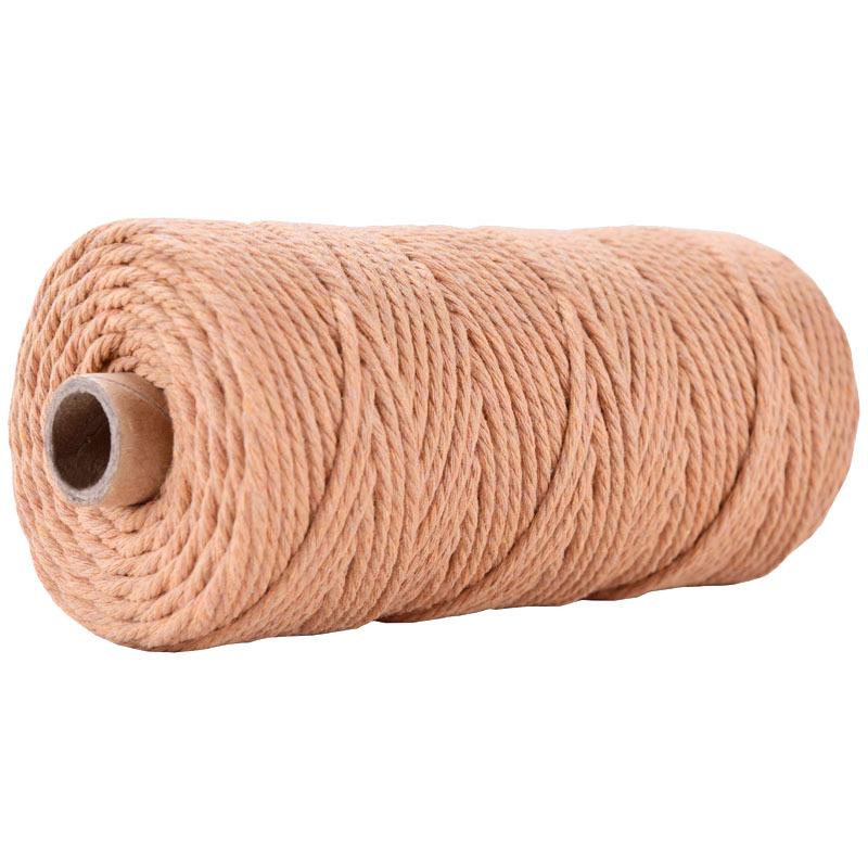 3mm Colored Cotton Rope for DIY Weaving, Tapestry, Binding, and Decorative Use