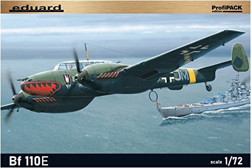Eduard 1/72 Profipack German Air Force Messerschmitt Bf110E Plastic Model Kit EDU7083