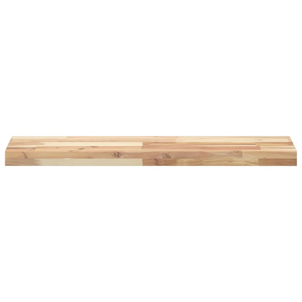 Floating Shelf 80 x 20 x 4 cm Solid Acacia Wood Untreated