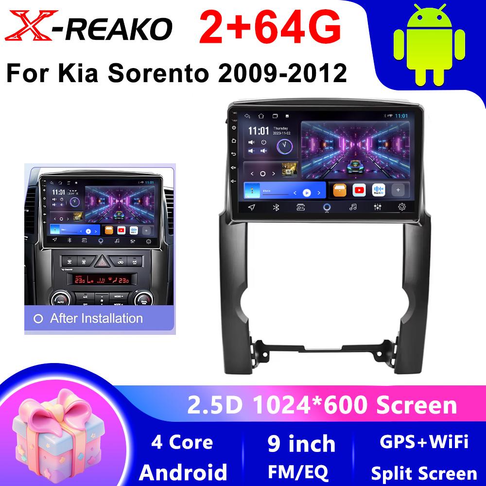 Android 13 Multimedia Für Kia Sorento 2009 - 2012 Auto Player GPS Stereo Navigation Autoradio Bildschirm Kein 2Din DVD Head Unit WIFI