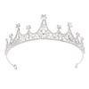 Silver-Plated Alloy Bridal Crown Headpiece - European & American Wedding Dress Accessory