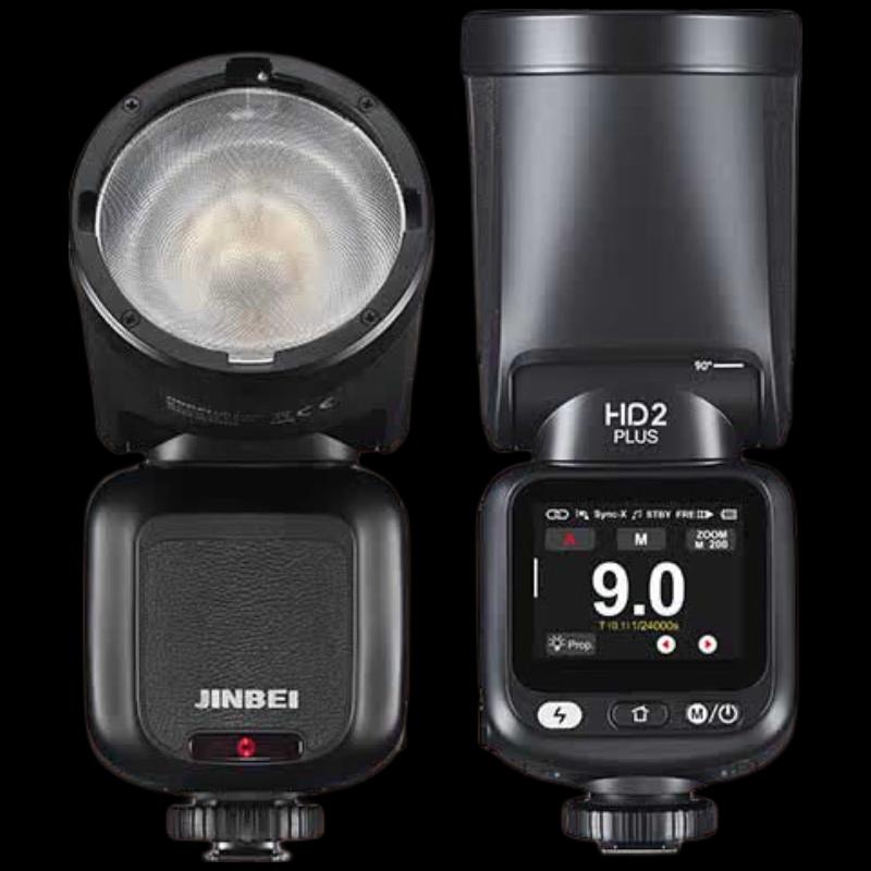JINBEI HD-2PLUS On-Camera Round Head Speedlight