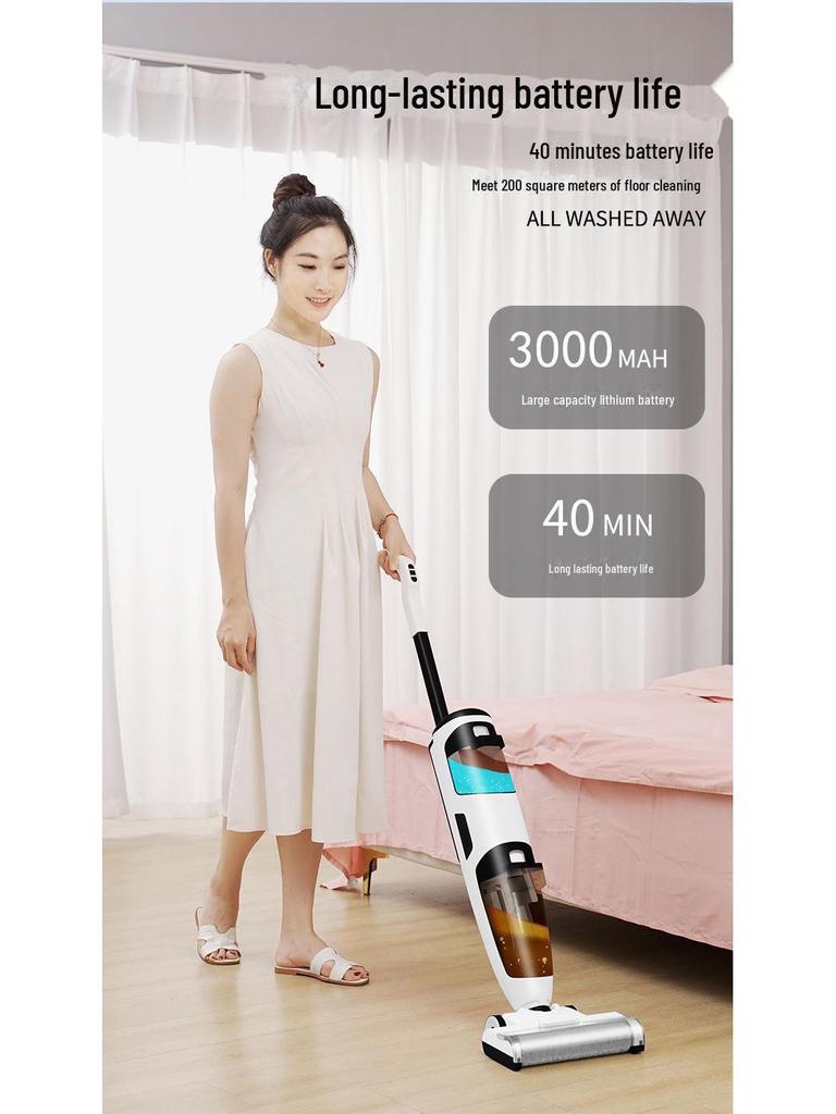 Wireless Automatic Floor Scrubber Vacuum Cleaner