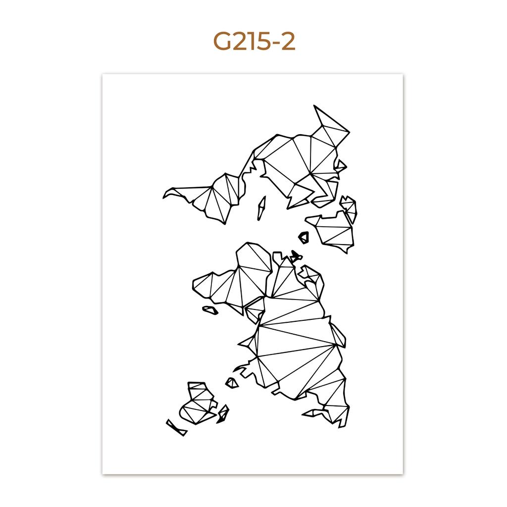 Nordic World Map Canvas Painting Wall Art Poster And Print Wall Pictures For Living Room Decorative Picture Home Decor