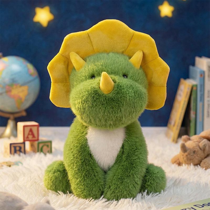 Triceratops Plush Toy - Cute Dinosaur Pillow for Kids' Sleep & Hugging, Perfect Birthday Gift