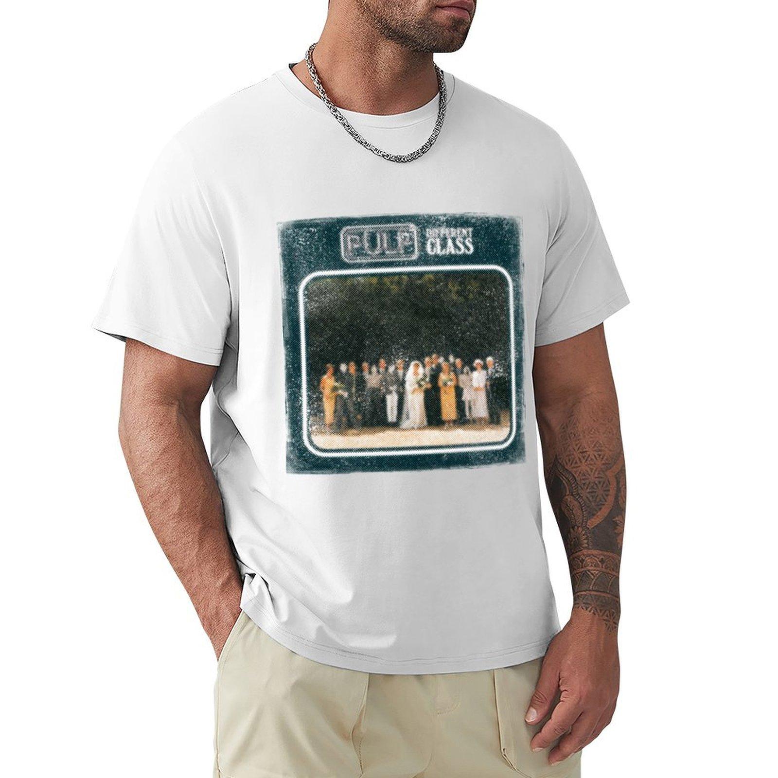 Pulp TShirtPulp  Different Class 1995 Album Cover TShirt anime figures Blouse t shirts men S