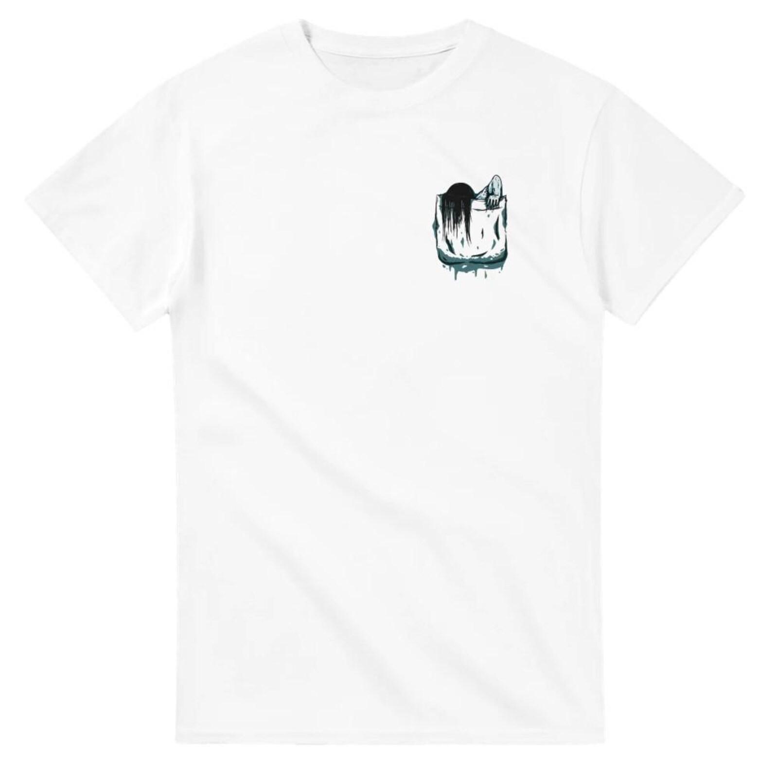 Monster Emerging from the Pocket - Graphic Horror Movie T-Shirt S