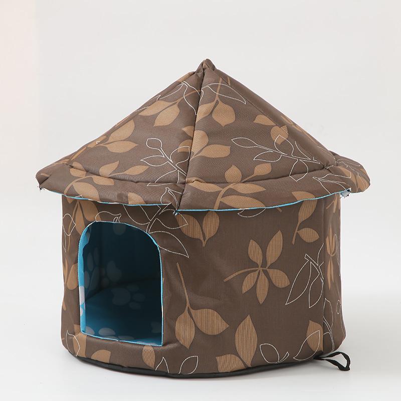 

Oxford Cloth Stray Cat House Detachable Washable Cold Resistant Pet Nest for Cats and Dogs S35CM