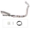 Stainless Steel Exhaust Pipe for MT07 FZ07 XSR700 Motorcycles (2014-2023)