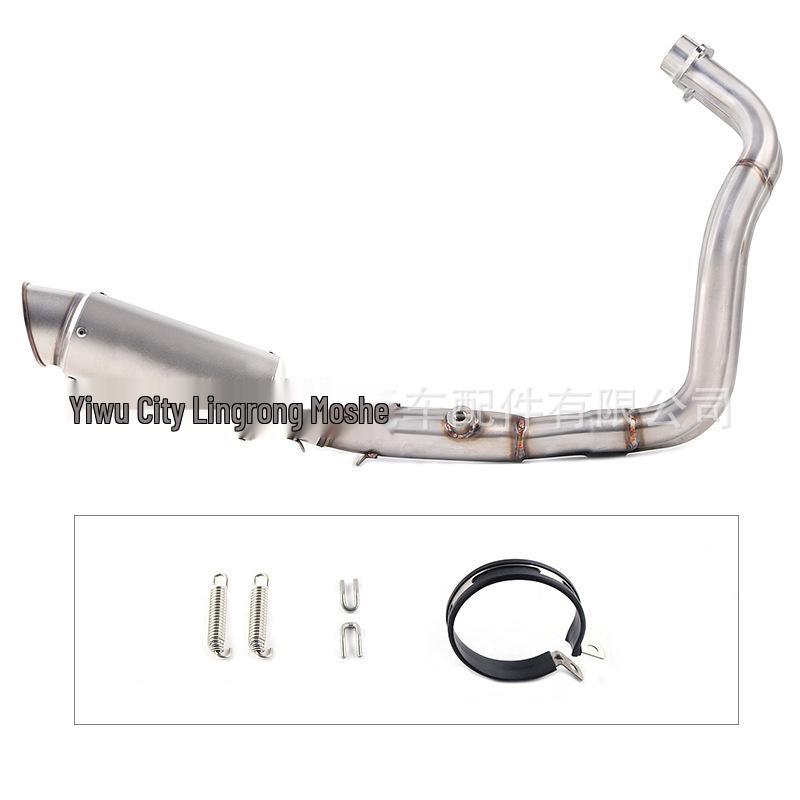 Stainless Steel Exhaust Pipe for MT07 FZ07 XSR700 Motorcycles (2014-2023)