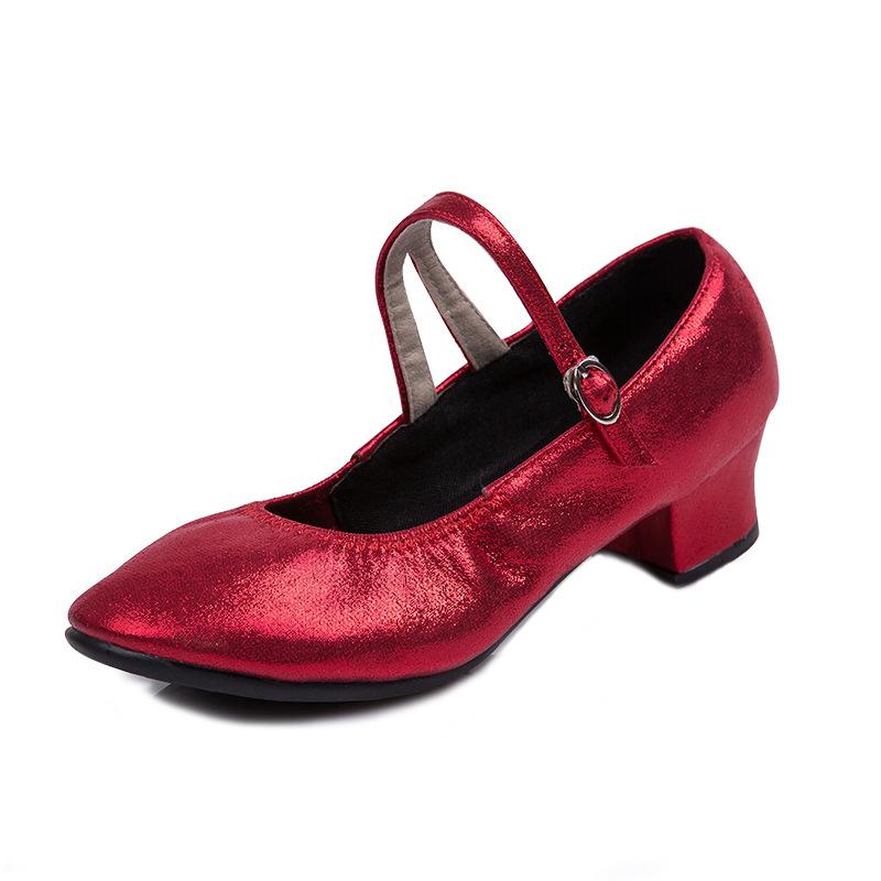 New Square Dance Shoes Spring and Summer Ballroom Dance Shoes Women's Soft-soled Practice Ethnic, Outdoor Dance Shoes Latin 2025