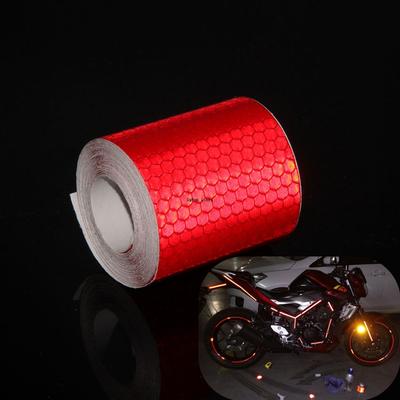 5CM*3M Rode Reflecterende Autostickers Waterdicht Sterk Zelfklevend Veiligheidswaarschuwingstape Reflectoren Opvallendheidsstrips Voor Vrachtwagens