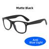Klassiske Blålysblokkerende Briller Firkantede Menn Gaming UV400 Anti Blålys Stråle Klare Glass Damer Databriller