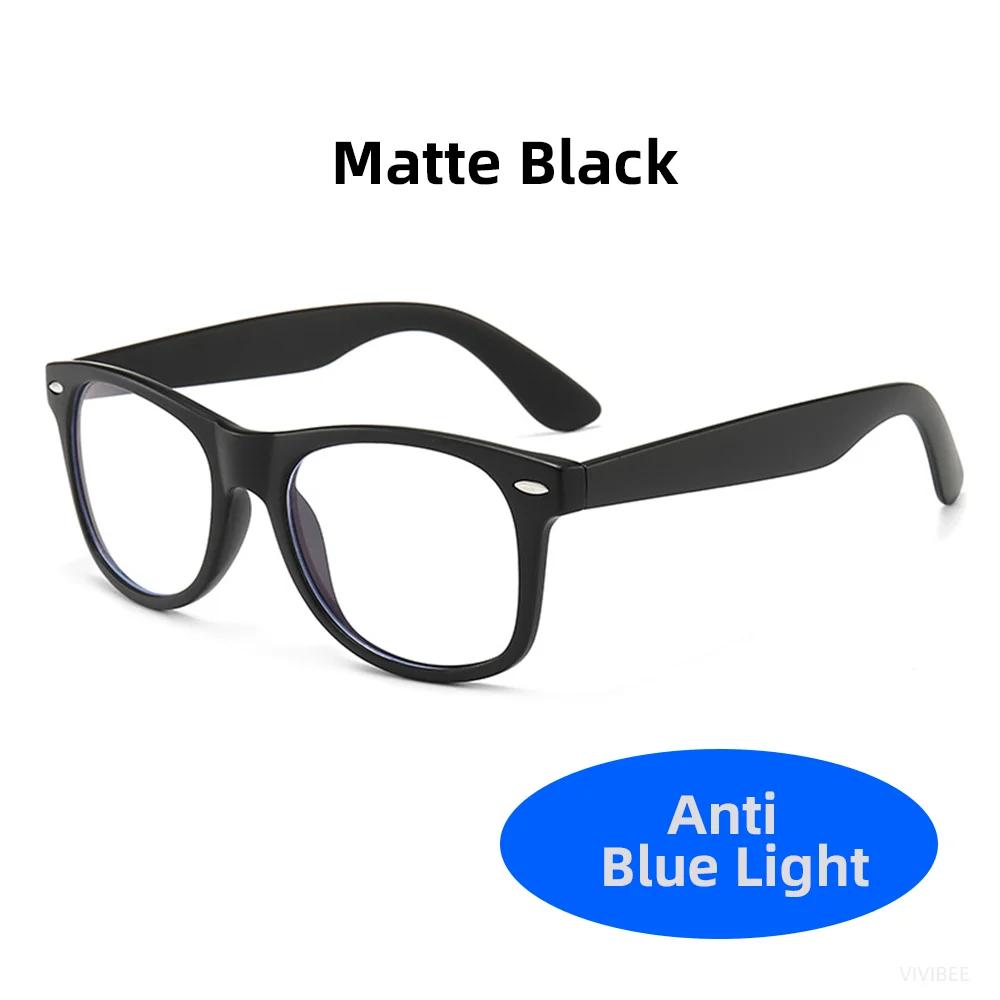 Classic Blue Light Blocking Glasses Square Men Gaming UV400 Anti Bluelight Ray Clear Lens Women Computer Eye Glasses