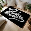 KKenia Os PinkAura Singer Floor Mat Soft Flannel Absorbent Mat Non-Slip Rug Home Bedroom Bathroom