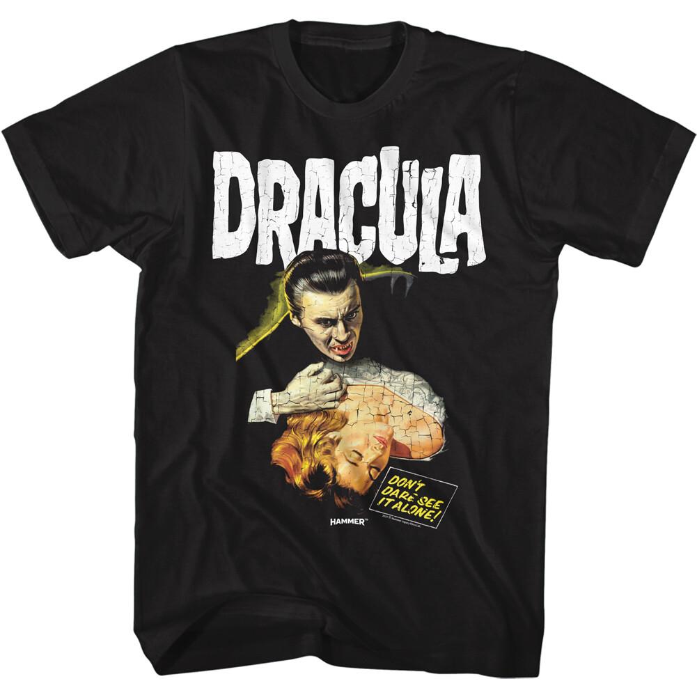 Hammer Horror Productions Dracula Movie Don t Dare See It Alone Men T Shirt XXL