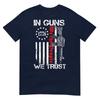 In Guns We Trust We The People Ar15 Usa Flag Pro Guns Tshirt