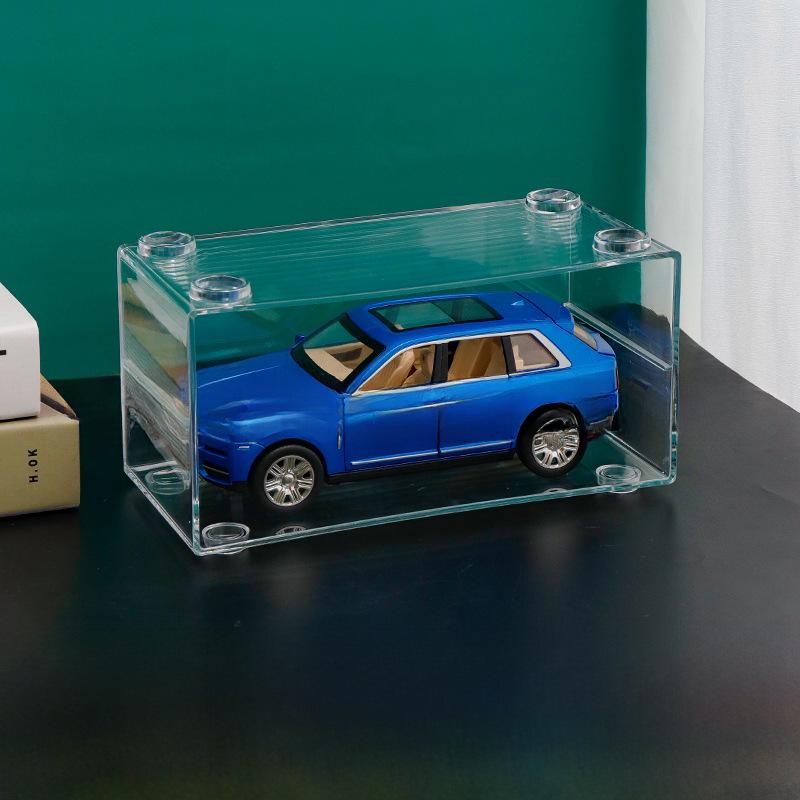 

1:24 масштаба прозрачный пылезащитный ящик для демонстрации моделей автомобилей для хранения детских игрушек, штабелируемый витринный шкаф